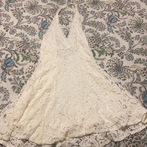Lace white dress